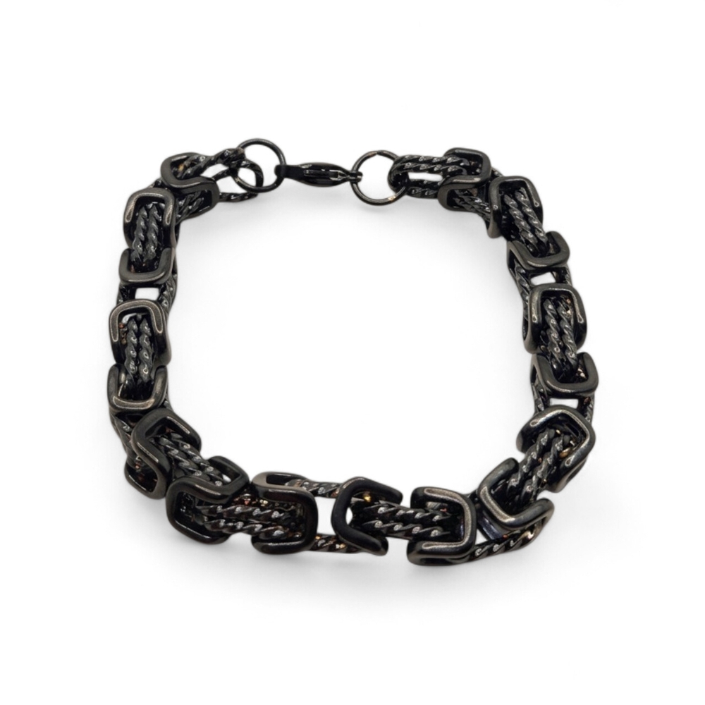 Black Link Men's Chain Bracelet